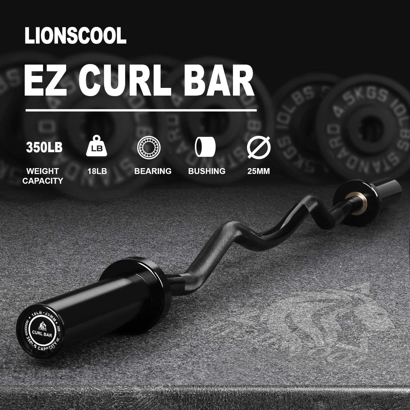 Lionscool EZ Curl Bar LIONSCOOL