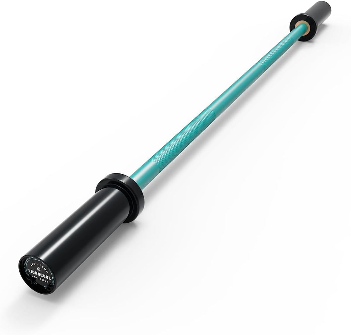 LIONSCOOL Premium 4ft Barbell for Strength Training and Olympic Weightlifting, 2 Inch Bar for Squats, Curls, Deadlifts, Presses, Hip Thrusts, 500LBS Weight Capacity Available LIONSCOOL