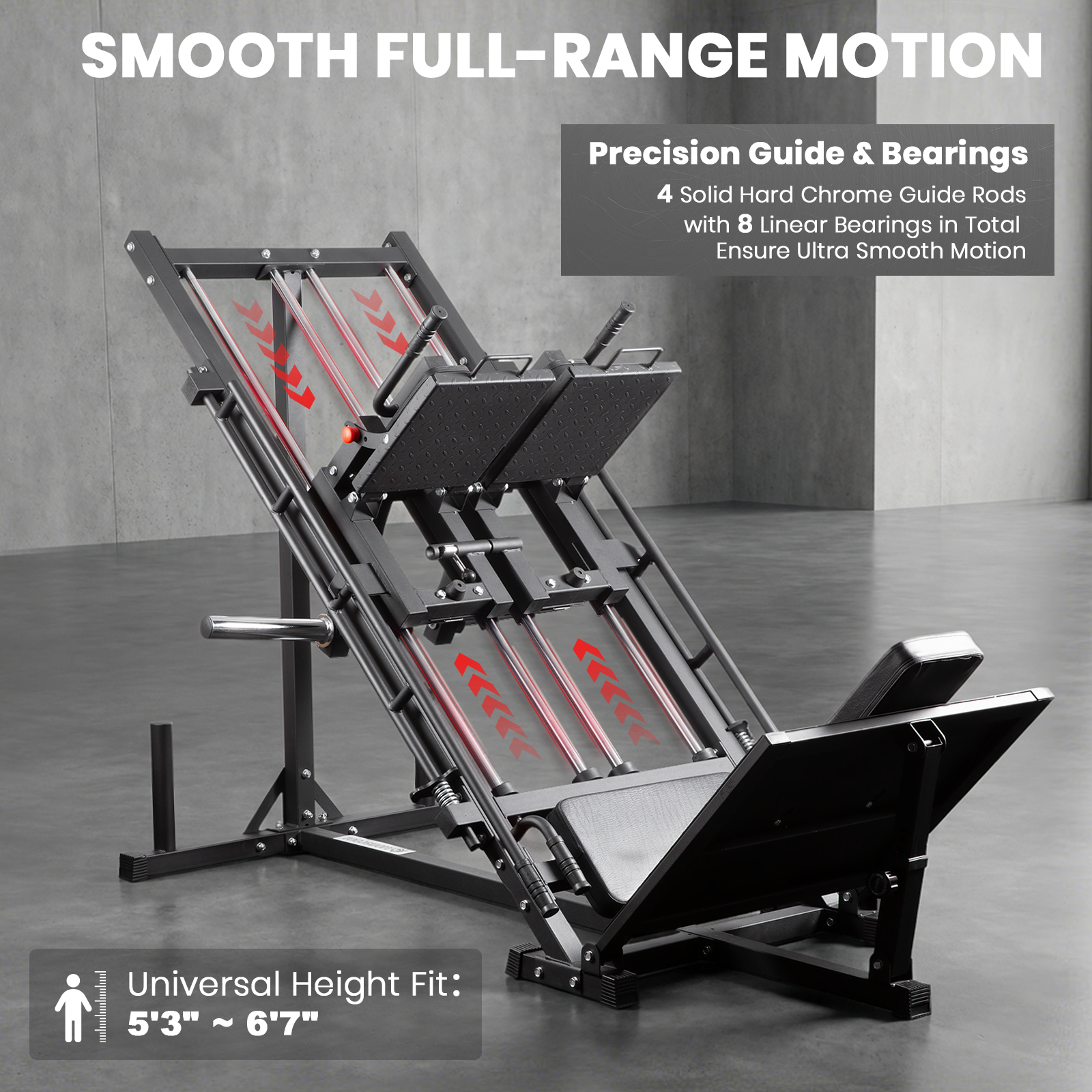 LIONSCOOL Iso Leg Press Hack Squat 3-in-1 Machine LIONSCOOL