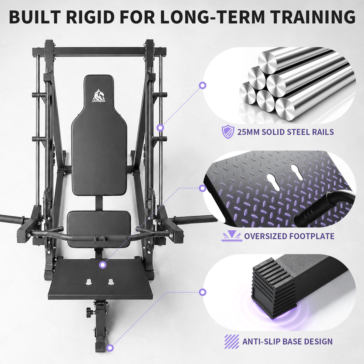 Lionscool 2-in-1  Linear Row Machine & Leg Press machine LIONSCOOL