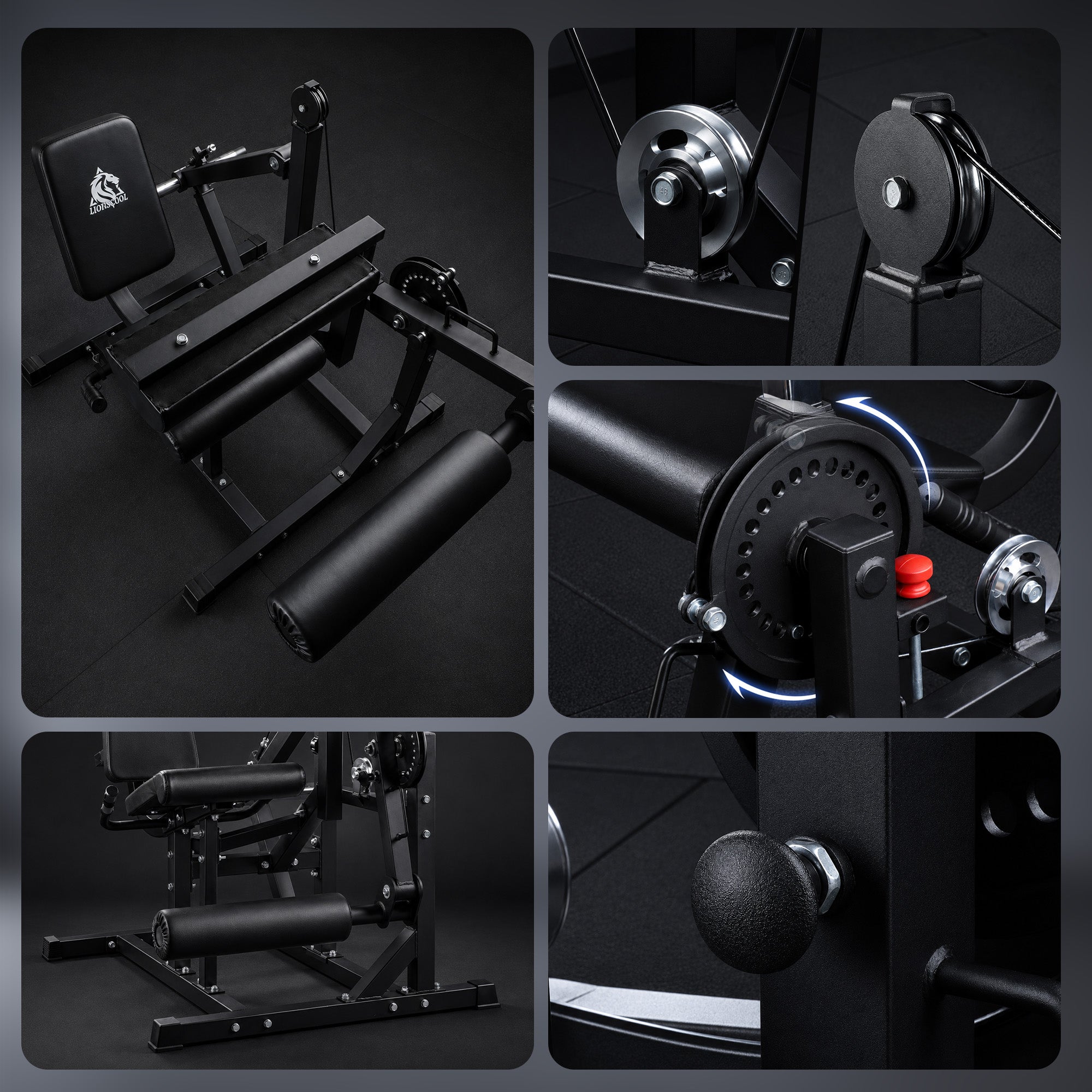 Lionscool Seated Curl Extension Machine LIONSCOOL