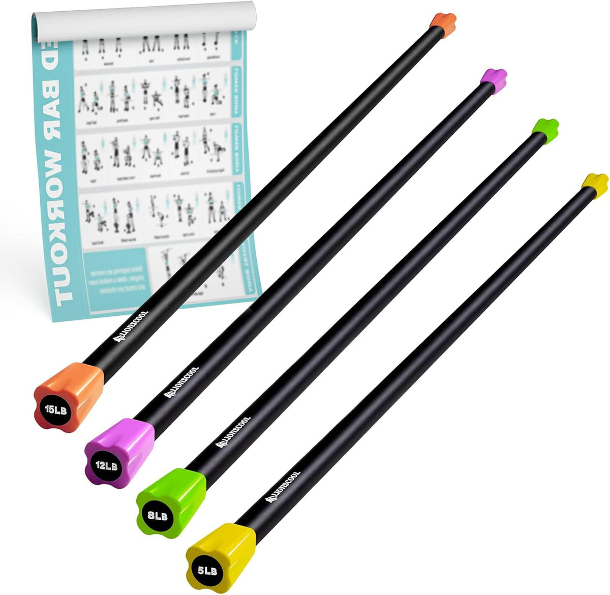 Workout Weighted Bar (5+8+12+15LB)